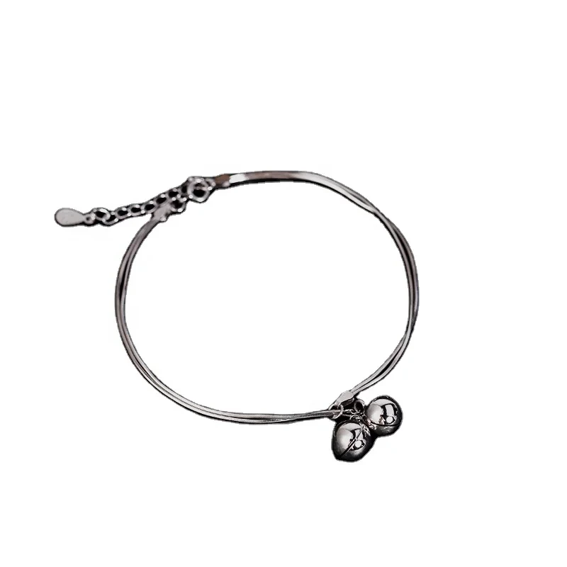 Korean Style Simple Jewelry Ring Bells Bracelet For Girlfriends Women Bangles 1