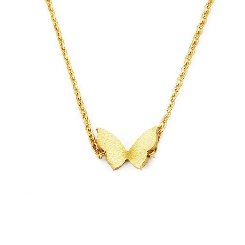 High Quality Custom Designs Stainless Steel 18k Gold Plated Butterfly Charm Bracelet Fashion Women Jewelry 1
