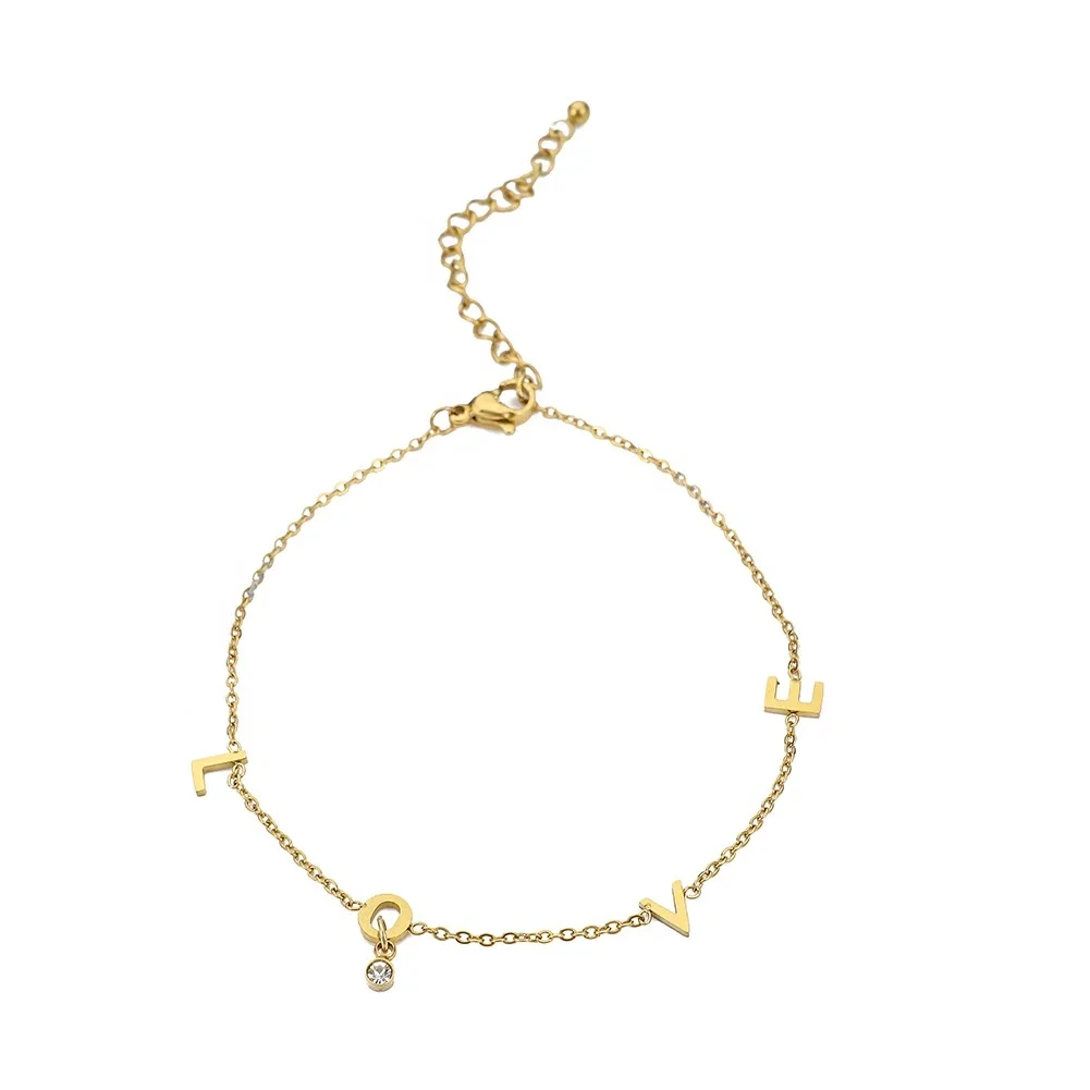 2024 Bracelet For Couple New Personalized Simple Style Gold Color Adjustable Stainless Steel Double Layer Bracelet 1