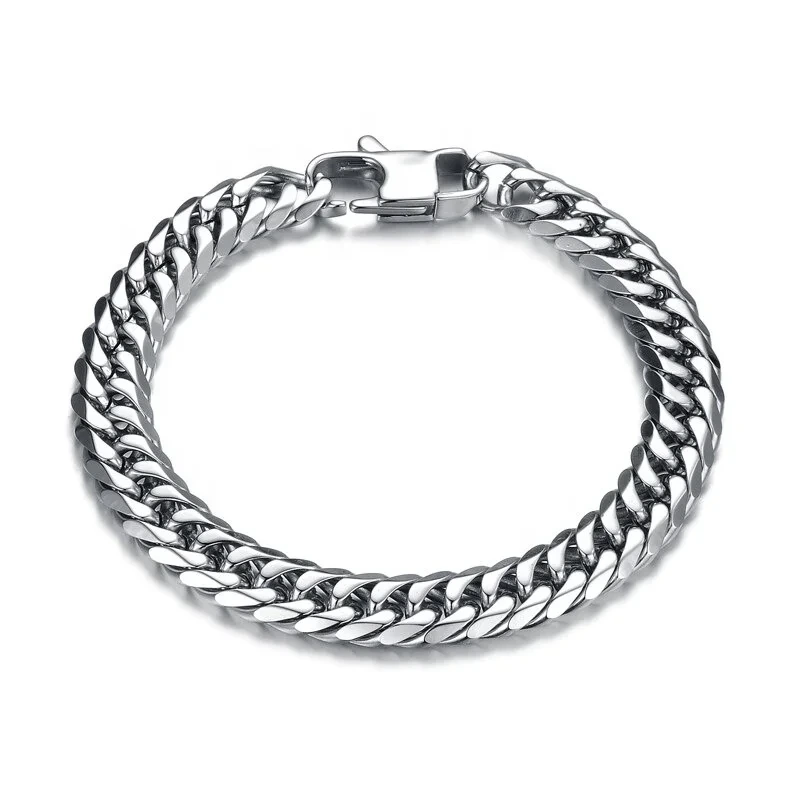 High Quality 316l Stainless Steel Cuban Link Chain 8mm 10mm Cheap Hip Hop Cuban Link Chain For Man 1