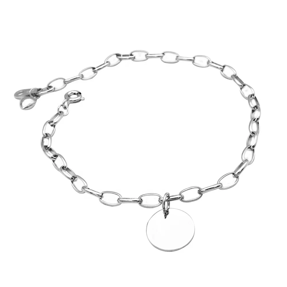 High Quality Ladies Fine Jewelry Sterling 925 Silver Bracelet Simple Gold Bracelet Designs Chain Link Bracelet 1