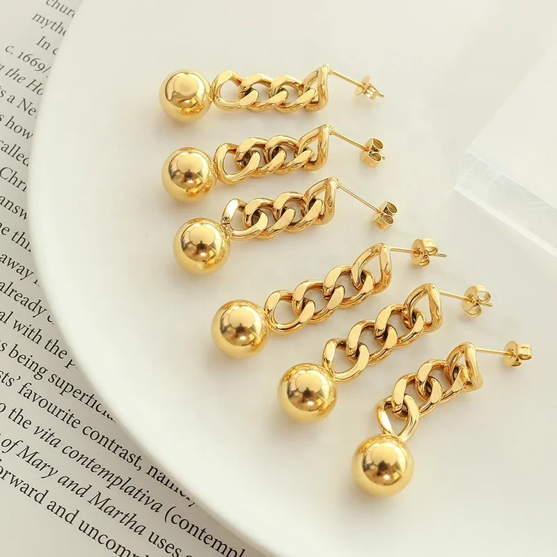 Fashion Light Luxury Chain Tassel Earrings With Seed Bead Earring Designs Stainless Steel Jewelry Fashion Jewelry Earrings 1