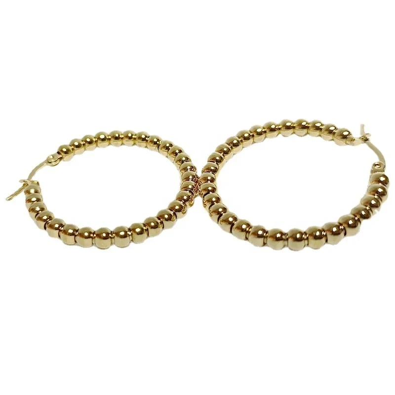 Small Steel Large Hoop Earrings Stainless Steel C Shape Hoop Earrings For Women Gold Hoop Earrings Tarnish Free 1
