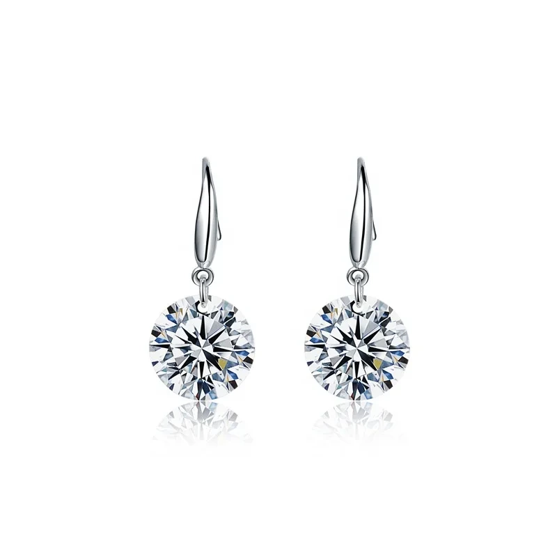 925 Silver Jewelry Fashion Jewelry Earrings Cz Diamond Long Earrings Wholesale Fine Jewelry Earrings 1