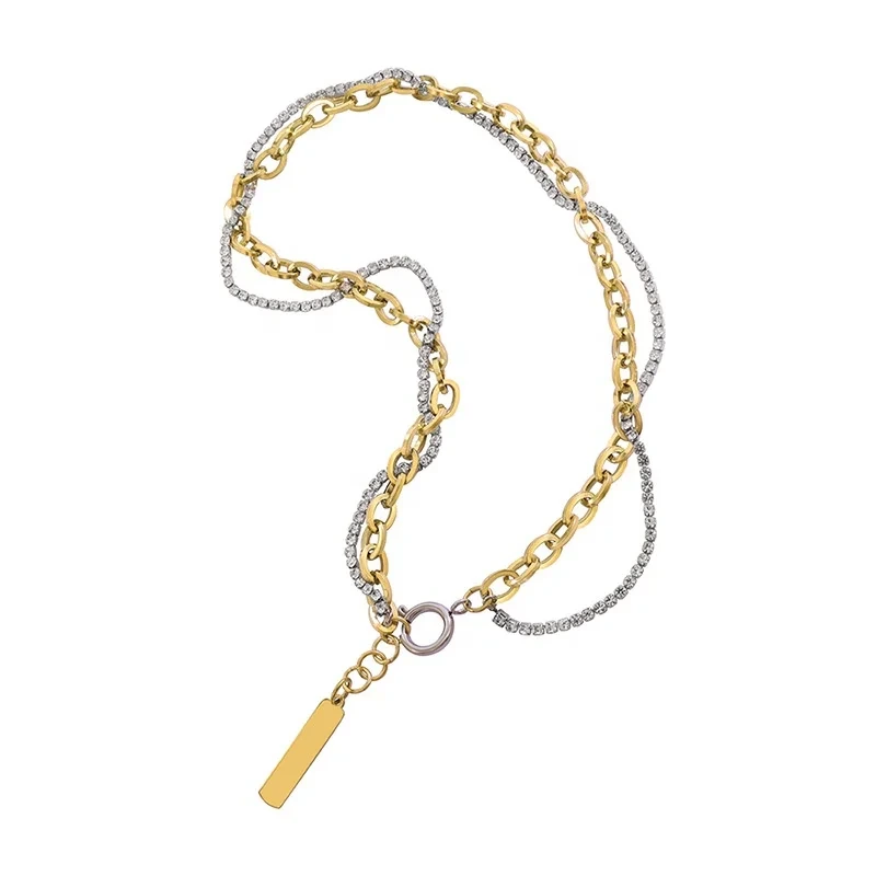 Luxury Chunky Necklace Stainless Steel Chunky Necklaces Women Jewelry Fashion Choker Necklace For Girls 1