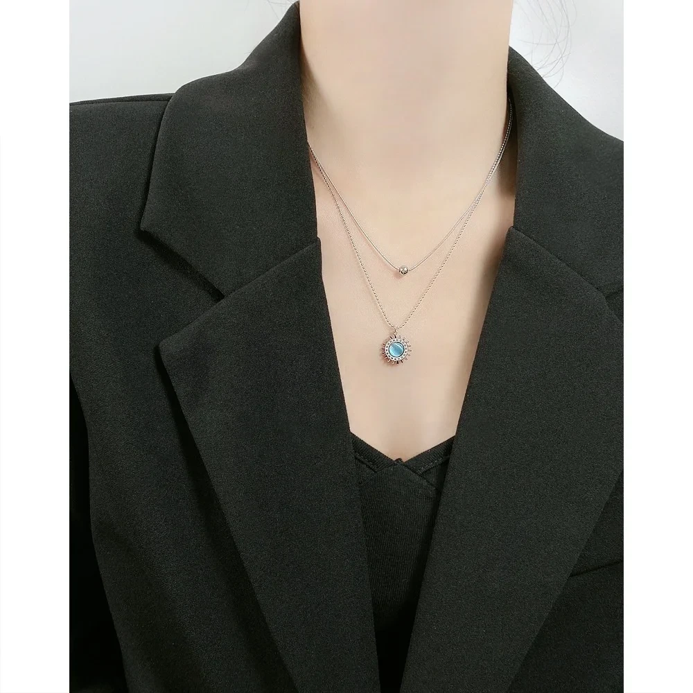 Stainless Steel Silver Necklace Pendant Necklaces - - SLKS Jewelry 6