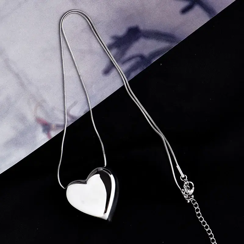 Stainless Steel Silver Necklace Wedding - - SLKS Jewelry 6