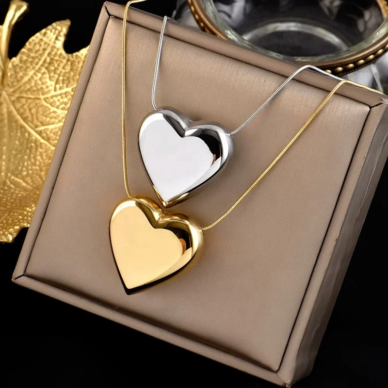 Stainless Steel Silver Necklace Wedding - - SLKS Jewelry 2