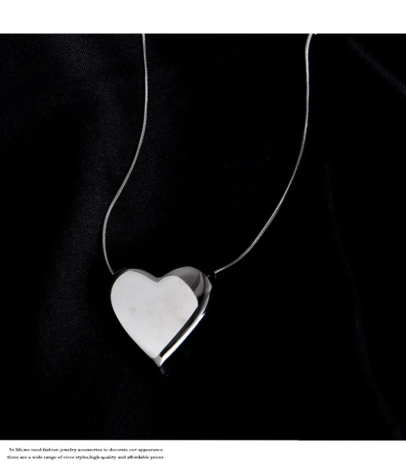 Stainless Steel Silver Necklace Wedding - - SLKS Jewelry 4