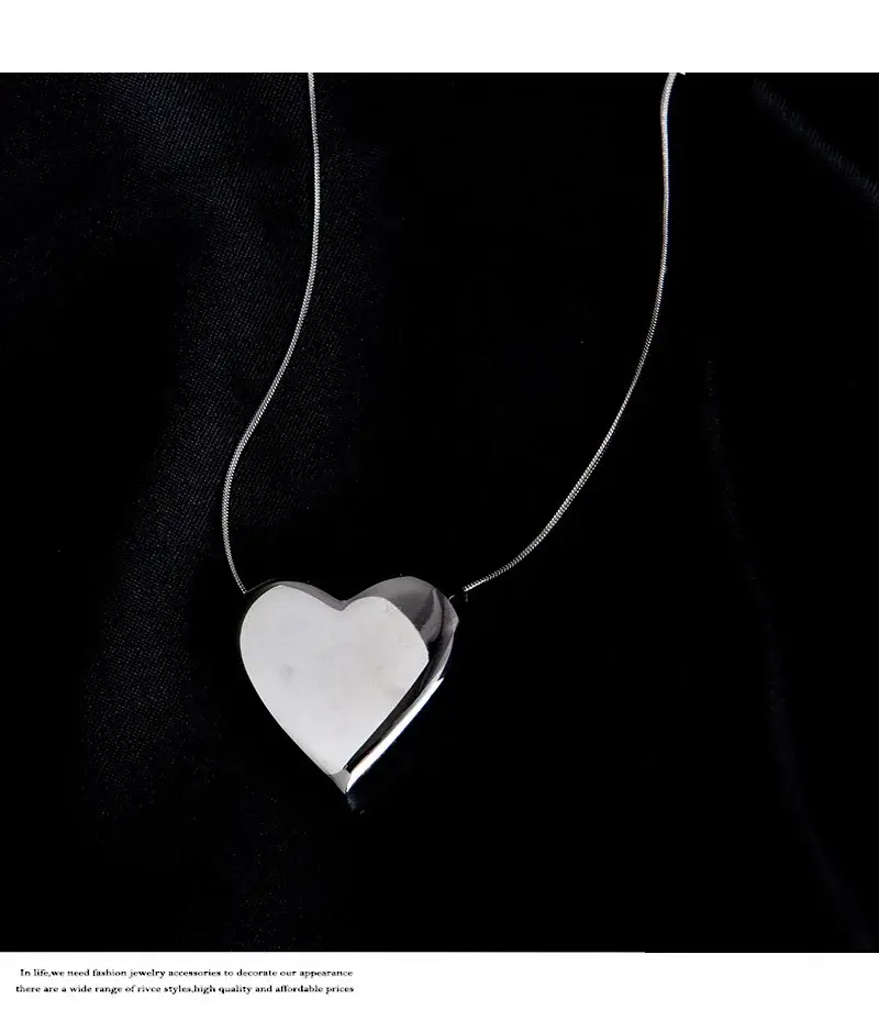 Stainless Steel Silver Necklace Wedding - - SLKS Jewelry 4