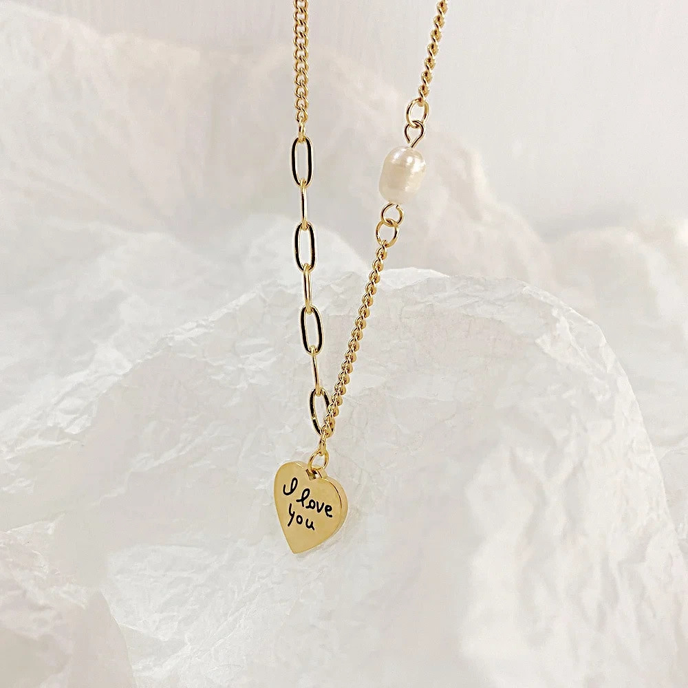 Stainless Necklace for Men Imitation Pearl by SLKS Jewelry 3