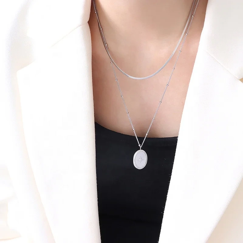 Stainless Steel Necklace Warmly Welcomed - - SLKS Jewelry 4