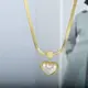 Steel Necklace Gold - - SLKS Jewelry 4