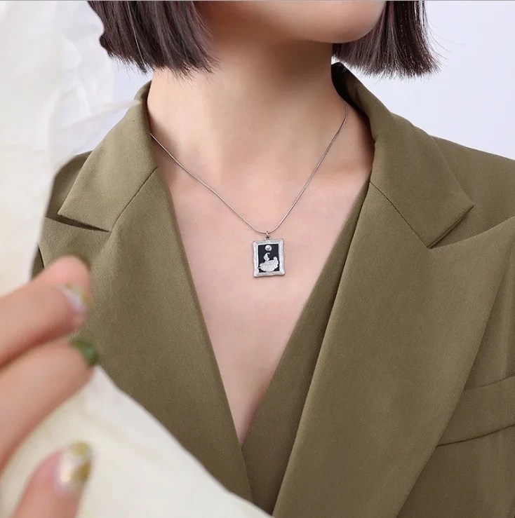 Stainless Silver Necklace Wedding - - SLKS Jewelry 4