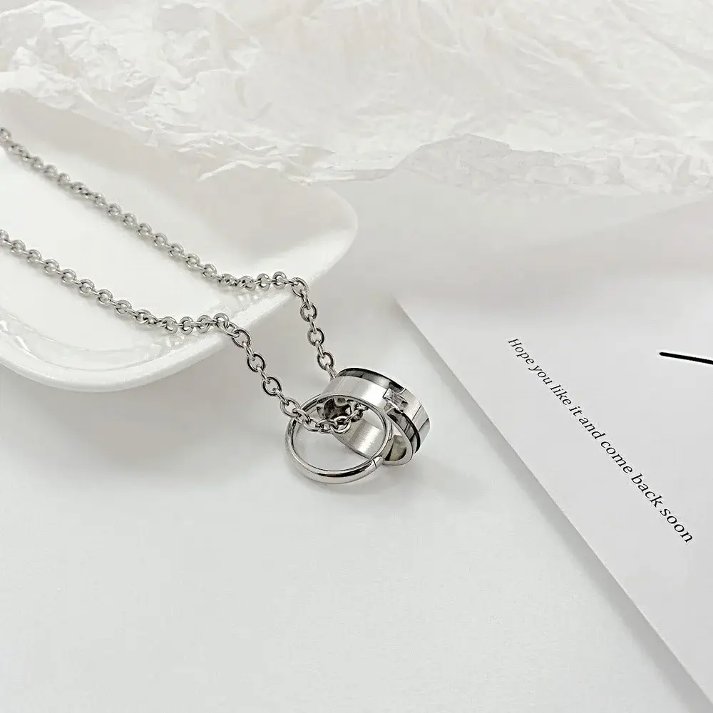 Stainless Silver Necklace Electroplating - - SLKS Jewelry 2