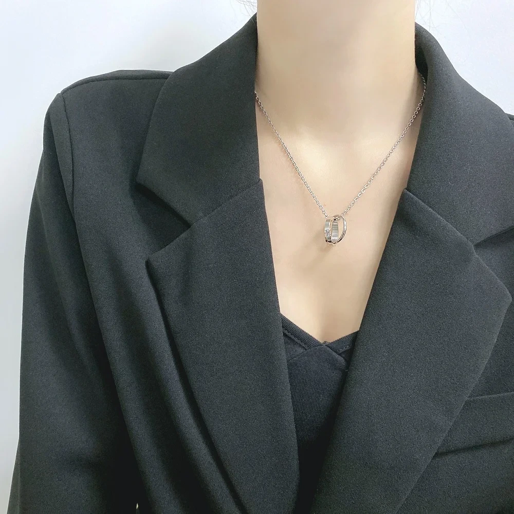 Stainless Silver Necklace Electroplating - - SLKS Jewelry 4
