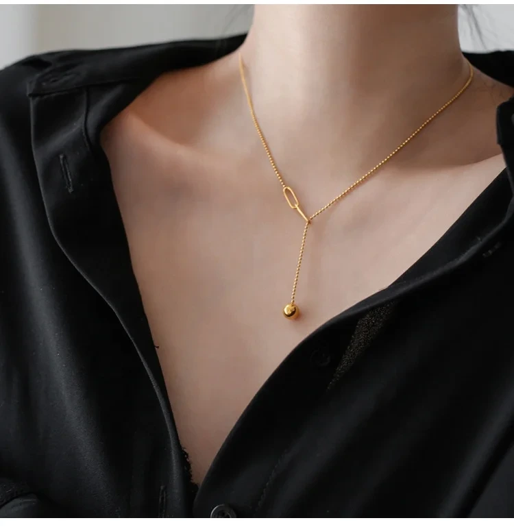 Hot Stainless Steel Necklace Wholesale Opp Bag /Foam Bag/Carton Box SLKS Jewelry Brand 6