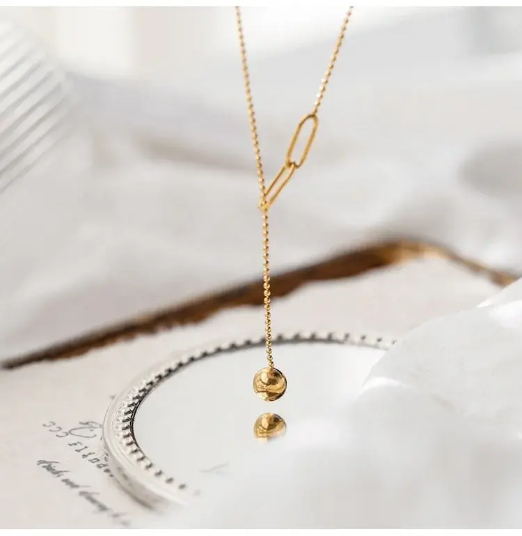 Hot Stainless Steel Necklace Wholesale Opp Bag /Foam Bag/Carton Box SLKS Jewelry Brand 5