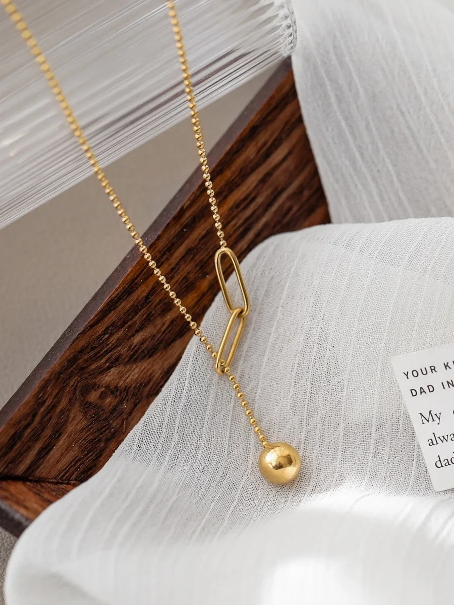 Hot Stainless Steel Necklace Wholesale Opp Bag /Foam Bag/Carton Box SLKS Jewelry Brand 7