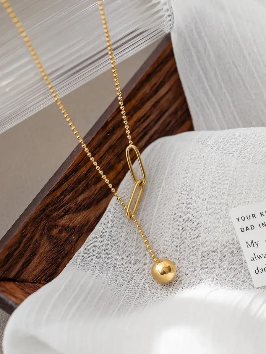 Hot Stainless Steel Necklace Wholesale Opp Bag /Foam Bag/Carton Box SLKS Jewelry Brand 7