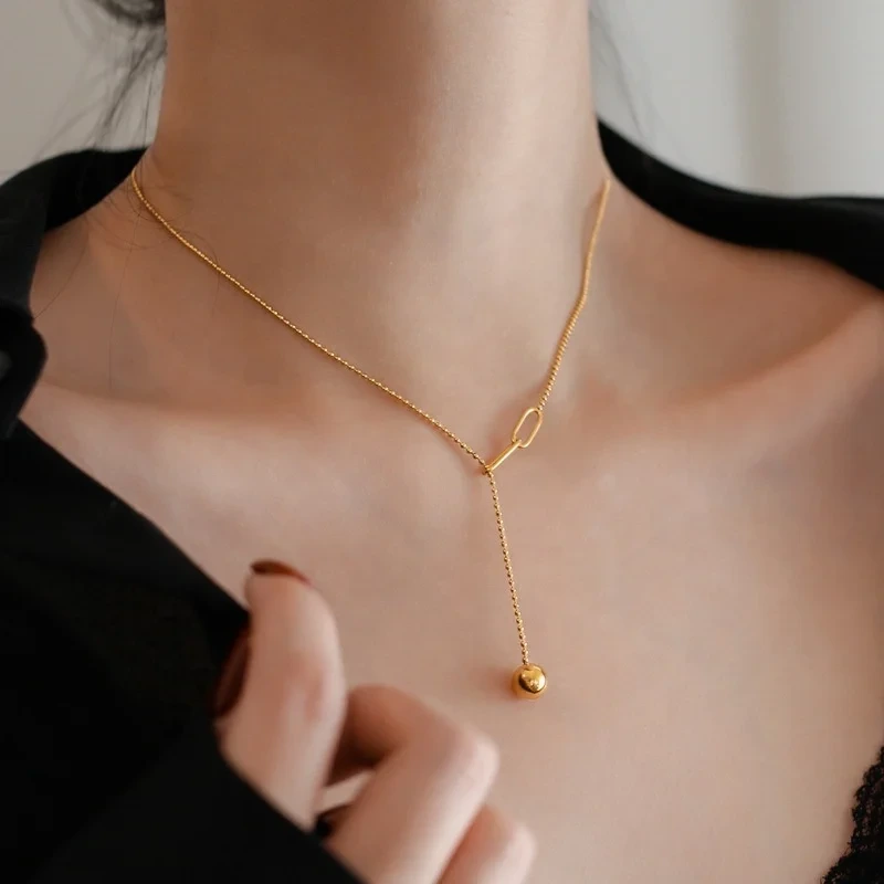 Hot Stainless Steel Necklace Wholesale Opp Bag /Foam Bag/Carton Box SLKS Jewelry Brand 3