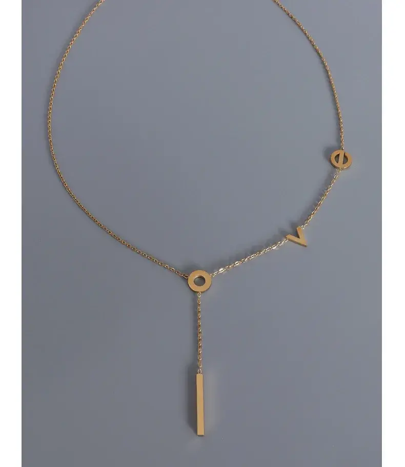 Stainless Silver Necklace SLKS Jewelry Brand Stainless Steel TRENDY 2