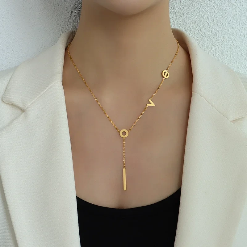 Stainless Silver Necklace SLKS Jewelry Brand Stainless Steel TRENDY 5