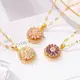 Hot Stain Steel Necklace Rotating Crystal Necklace SLKS Jewelry Brand 2