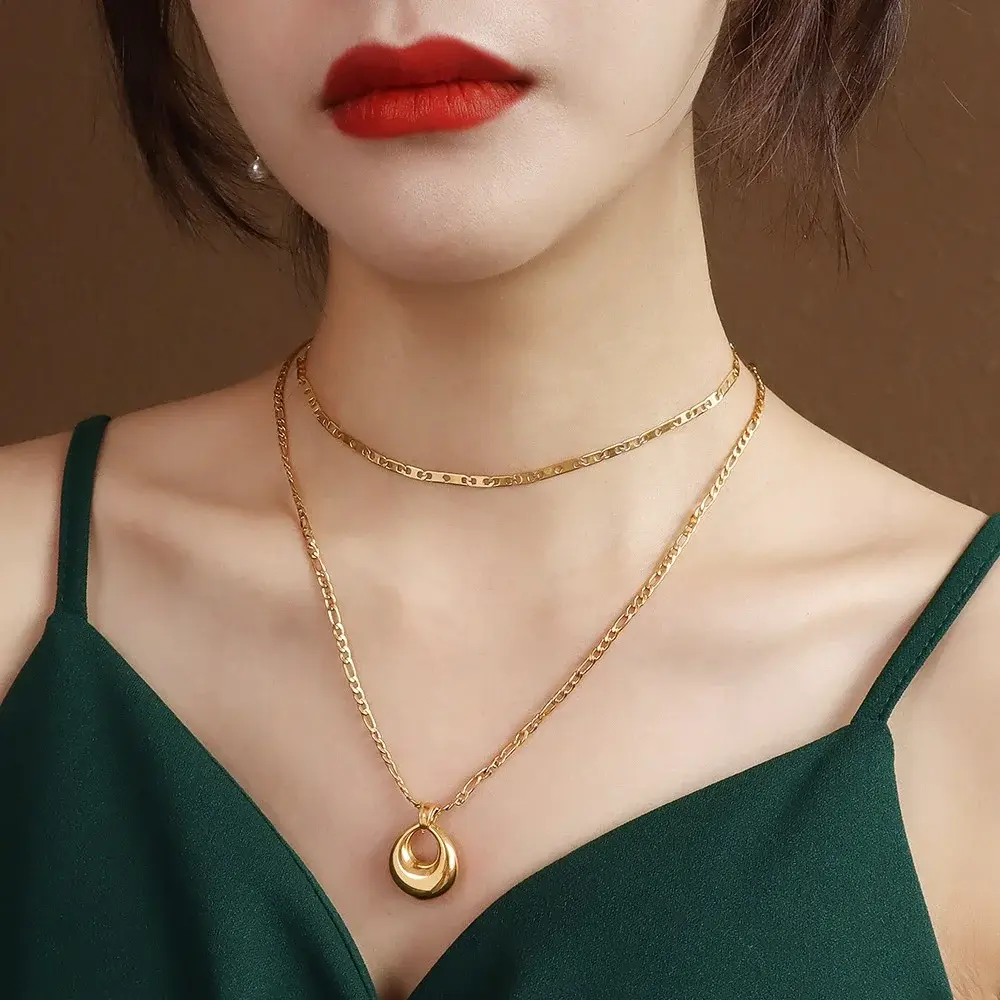 Stainless Steel Necklace Wholesale TRENDY SLKS Jewelry 2