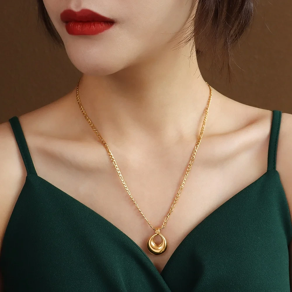 Stainless Steel Necklace Wholesale TRENDY SLKS Jewelry 3