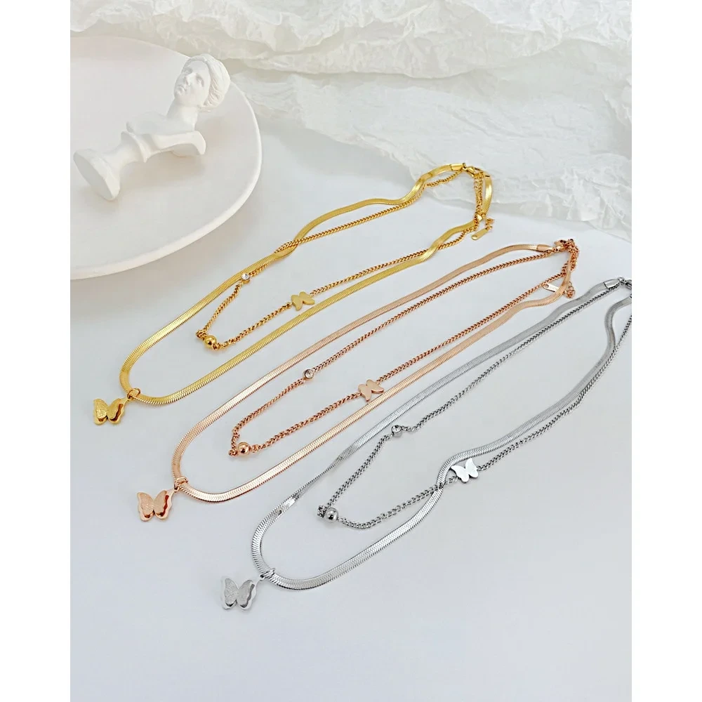Hot Stainless Mens Necklace Butterfly SLKS Jewelry Brand 4