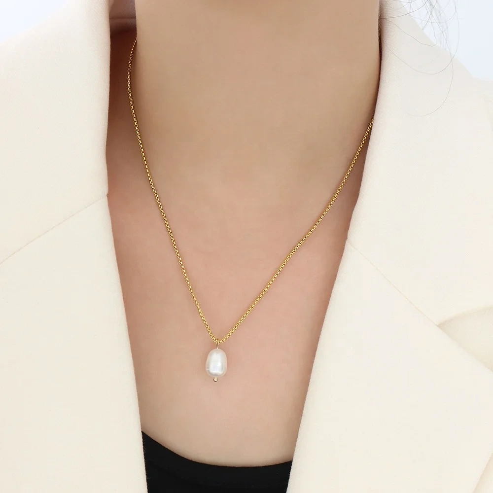 Hot Stainless Steel Pendant Necklace About 40cm+5cm Extention SLKS Jewelry Brand 4