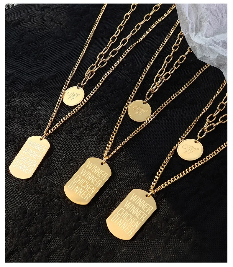 Custom Stainless Steel Necklace Supplier T/T SLKS Jewelry 4
