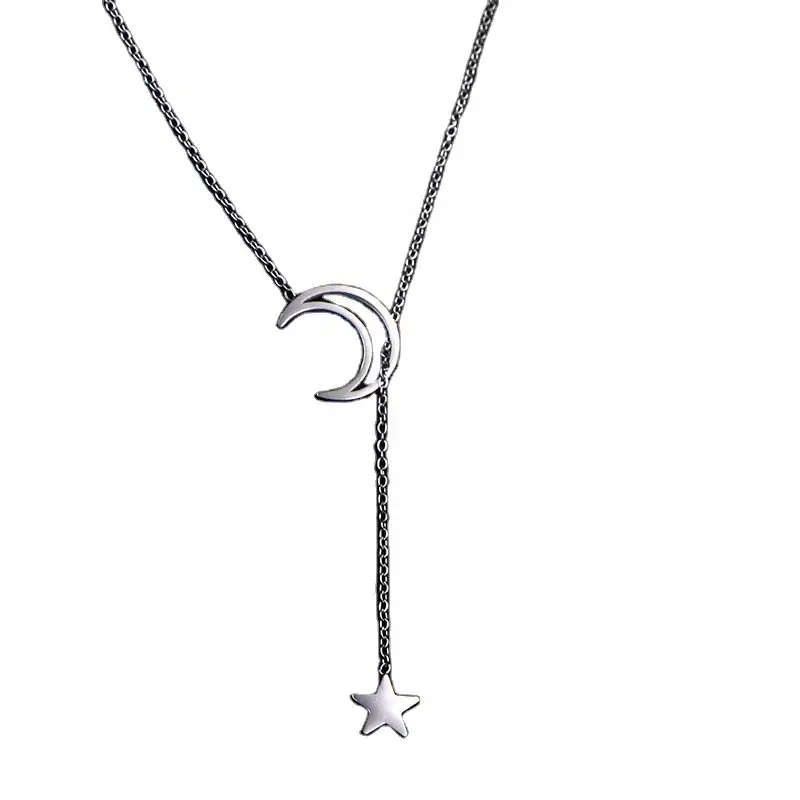 Hot Stainless Steel Chain Necklace Opp Bag SLKS Jewelry Brand 5
