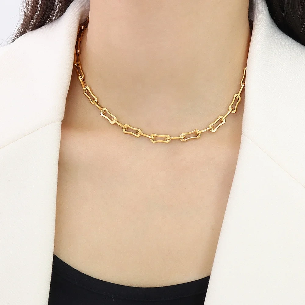 Stainless Silver Necklace SLKS Jewelry, Gift 5