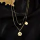 Hot Stainless Steel Necklace Bulk Smile Face SLKS Jewelry Brand 4