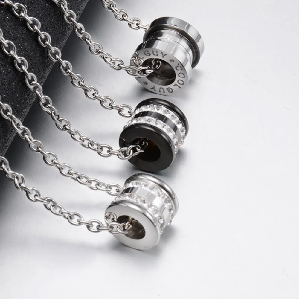 Stainless Necklace Steel Black Wholesale - SLKS Jewelry 2