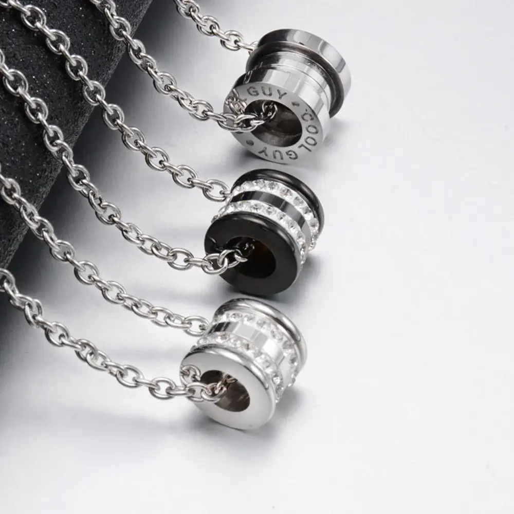 Stainless Necklace Steel Black Wholesale - SLKS Jewelry 2