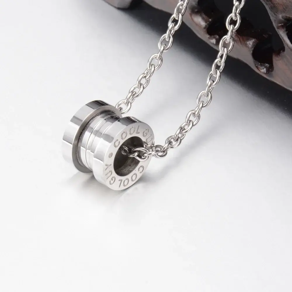 Stainless Necklace Steel Black Wholesale - SLKS Jewelry 4