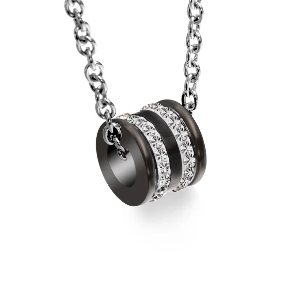 Stainless Necklace Steel Black Wholesale - SLKS Jewelry 6