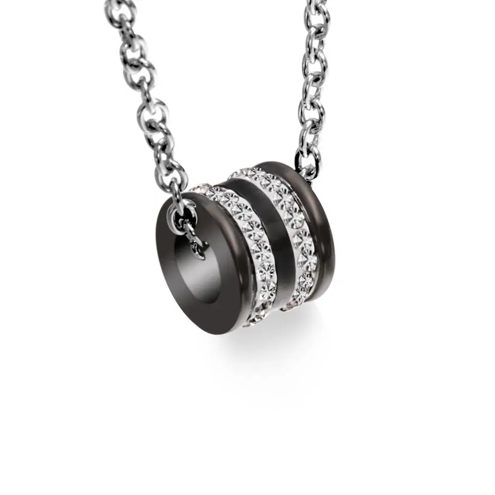 Stainless Necklace Steel Black Wholesale - SLKS Jewelry 6