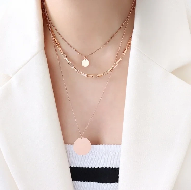 Stainless Steel Silver Necklace 0.014 Kg - - SLKS Jewelry 6