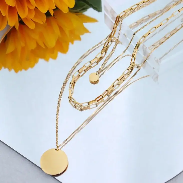 Stainless Steel Silver Necklace 0.014 Kg - - SLKS Jewelry 2