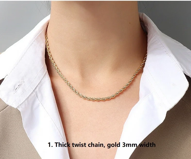 Stainless Steel Necklace None Wholesale - SLKS Jewelry 3