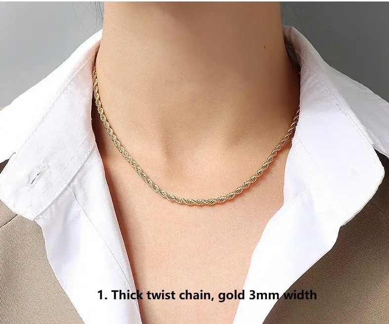Stainless Steel Necklace None Wholesale - SLKS Jewelry 3