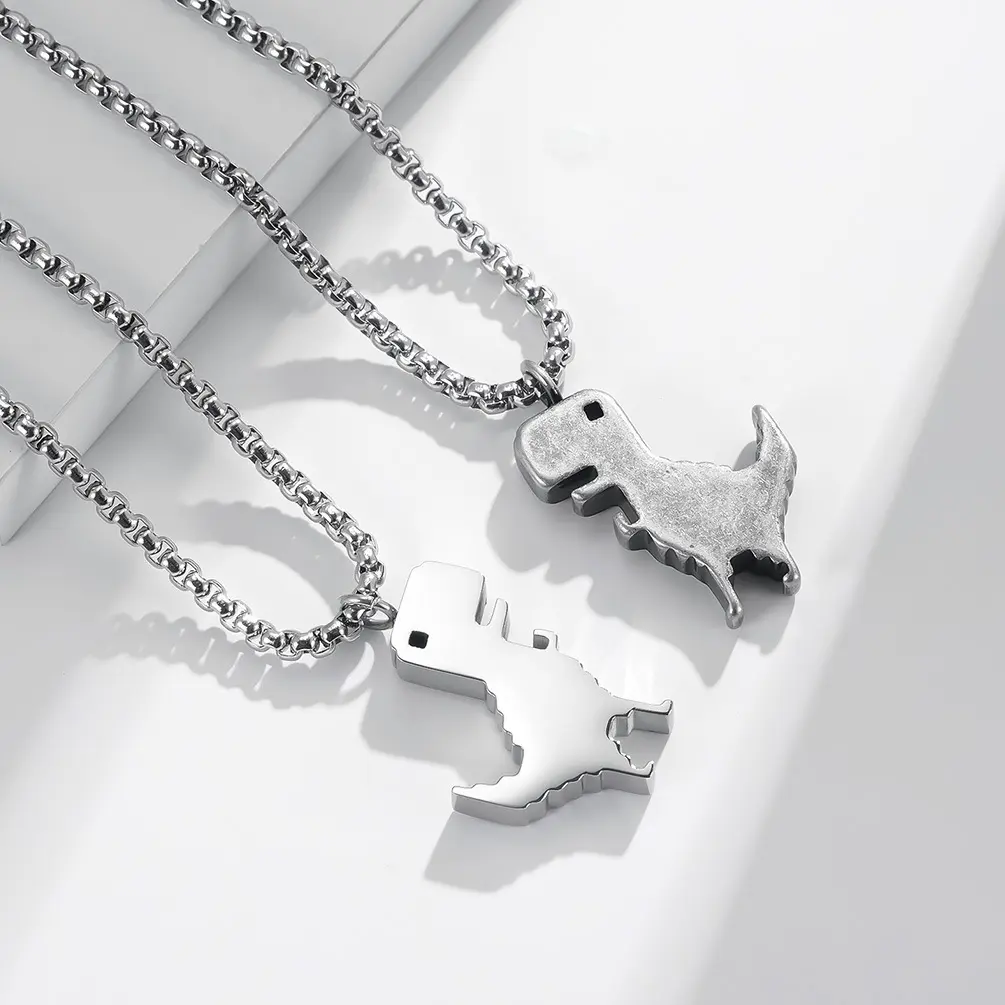 Stainless Steel Chain Necklace Wholesale SLKS Jewelry Brand Micro Insert WU 3