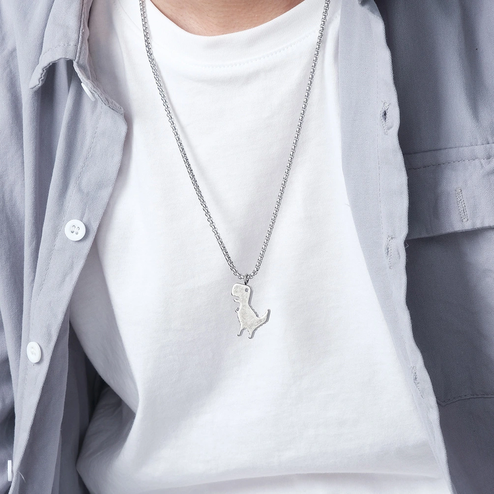 Stainless Steel Chain Necklace Wholesale SLKS Jewelry Brand Micro Insert WU 4