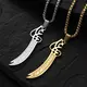Stainless Necklace SLKS Jewelry,Gold/Steel 2