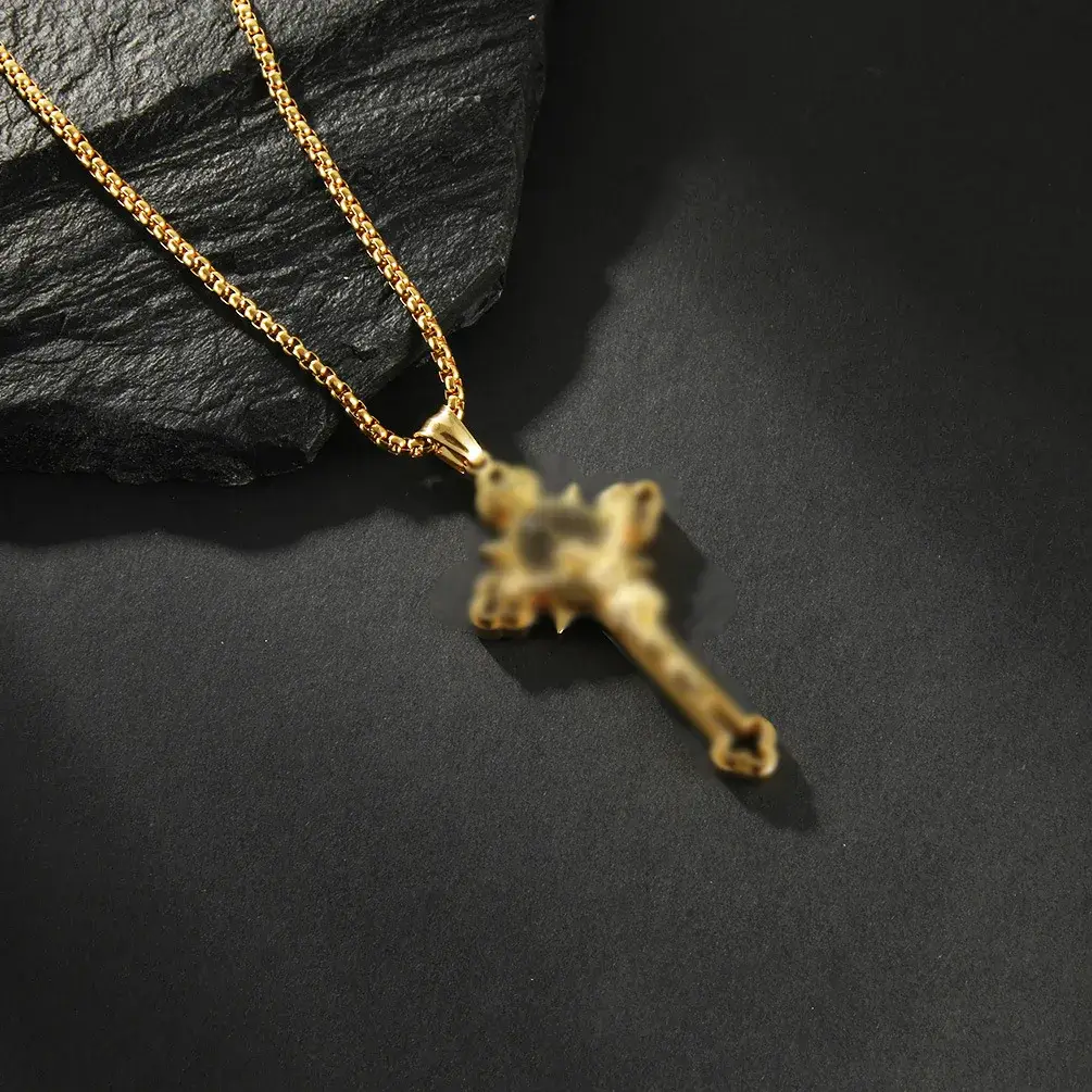 Custom Stain Steel Necklace ZIRCON SLKS Jewelry 6