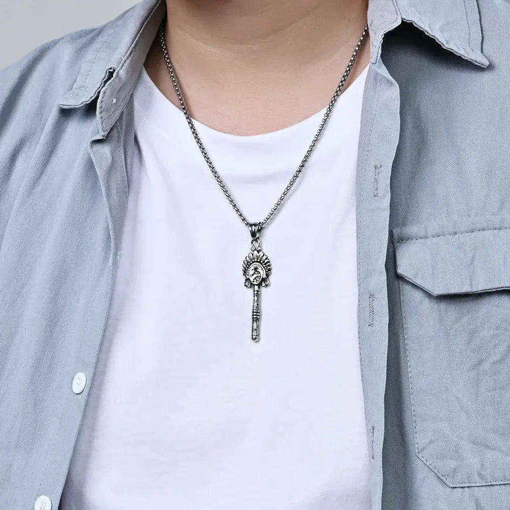 Hotstainless Steel Chain Necklace Wholesale Geometric SLKS Jewelry Brand 3